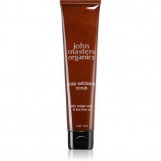 John Masters Organics Scalp Exfoliating Scrub with Sugar Cane & Tae Tree Oil exfoliant de curățare pentru scalp 142 g