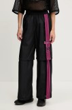 adidas Originals pantaloni de trening Woven Trackpant culoarea negru, cu imprimeu, JD0088
