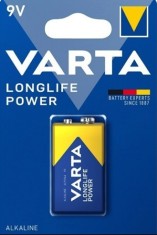 Baterie alkalina 9V/LR61 Varta LongLife Power