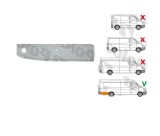 Intaritura perete lateral MERCEDES SPRINTER 209-524, 07.2006-2018, VW CRAFTER (2E), 12.2005-04.2017, partea dreapta, interior; metal; latimea segment