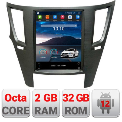 Navigatie dedicata tip Tesla Subaru Legacy si Outback 2010-2014 radio gps internet 8Core 4G carplay android auto 2+32 kit-tesla CarStore Technology foto