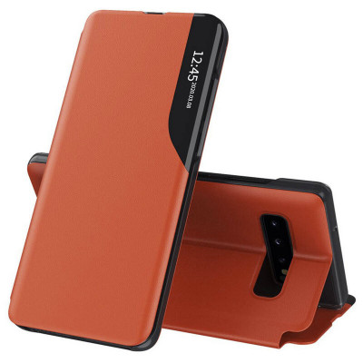Husa pentru Samsung Galaxy S10, Techsuit eFold Series, Orange foto