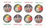 ROMANIA 2016 - SFINTELE PASTI, MINICOLA DE 8 TIMBRE, MNH - LP 2098a, Sarbatori, Nestampilat