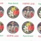 ROMANIA 2016 - SFINTELE PASTI, MINICOLA DE 8 TIMBRE, MNH - LP 2098a