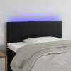VidaXL Tăblie de pat cu LED, negru, 100x5x78/88 cm, piele ecologică 3121416