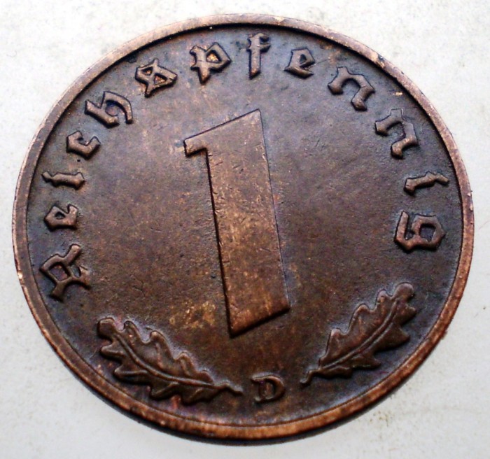B.066 GERMANIA 1 REICHSPFENNIG 1938 A