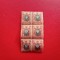 1918 - UCRAINA - Russian Postage Stamps of 1915-1917 Overprinted - BLOCK MNH