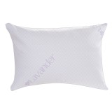 Perna pentru dormit Lavanda Therapy Memory, fibre siliconice + fulgi memory, alb + mov, 50 x 70 cm