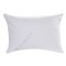 Perna pentru dormit Lavanda Therapy Memory, fibre siliconice + fulgi memory, alb + mov, 50 x 70 cm