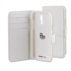 Husa Telefon Wallet Book Samsung Galaxy S4 Mini i9190 White BeHello