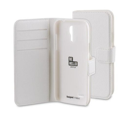 Husa Wallet Book Samsung S4 Mini i9190 White BeHello foto