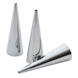 Set 3 conuri pentru cofetarie,inox, 12x3.2 cm