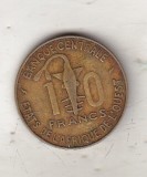 bnk mnd Africa de Vest 10 franci 1975