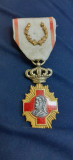 ORDINUL MERITUL SANITAR cu lauri CLASA 1 CAROL 1 1913 medic Decoratie regalista