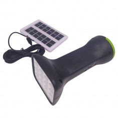 Lanterna LED IdeallStore®, Solar Friendly, reincarcabila, 2 moduri iluminare, panou solar inclus