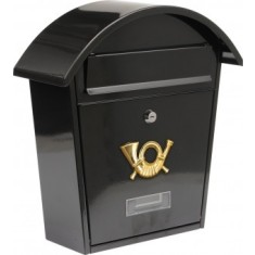 Cutie postala, neagra, Vorel, 380X320X105 mm