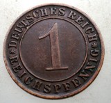 B.274 GERMANIA WEIMAR 1 REICHSPFENNIG 1935 D