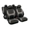 Huse scaun Capri stretch-fit 8buc - Negru/Gri Garage AutoRide
