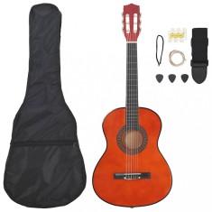 vidaXL Set de chitară clasică de &icirc;ncepători, 8 piese, 3/4 36&quot;