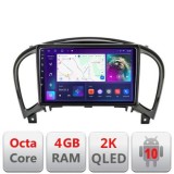 Navigatie Nissan Juke 2010-2015 C-JUKE Android Octa Core Ecran 2K QLED GPS 4G 4+32GB 360 KIT-JUKE+EDT-E409-2K CarStore Technology
