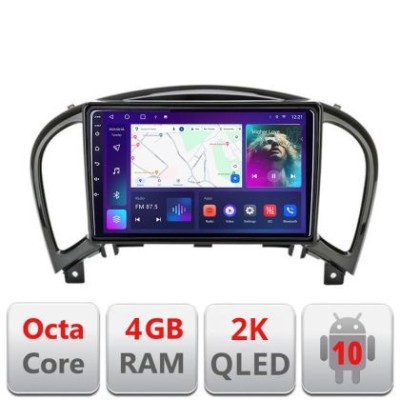 Navigatie Nissan Juke 2010-2015 C-JUKE Android Octa Core Ecran 2K QLED GPS 4G 4+32GB 360 KIT-JUKE+EDT-E409-2K CarStore Technology foto