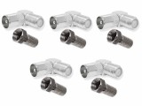 Set 5 Mufa antenă TV tata 90 grade, Active, rf cablu coaxial, conectori legatură inclusi