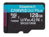 Card de memorie Kingston Canvas Go! Plus,MicroSDXC, 128GB, UHS-I, Class 10, U3, V30, A2