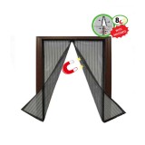 Plasa magnetica antiinsecte pentru ferestre, 1.2 x 1.2 m, Negru