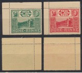 Posta locala Paltinis - Hohe Rinne - serie 2 timbre din 1924 MNH, cu colt de coala