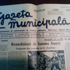 GAZETA MUNICIPALA - 3 Septembrie 1939 - 4 p. - Mihail Dragomirescu (propietar)