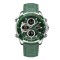 Ceas de mana barbatesc Naviforce Cronograf Digital Curea piele Verde