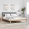 VidaXL Cadru de pat Maro și gri deschis 180 x 200 cm Lemn masiv de pin 3394363