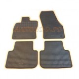Covorase Cauciuc Auto Rigum VW Golf VII Sportsvan (2014-) Dedicate, Negre, Impermeabile, Margine Protectie