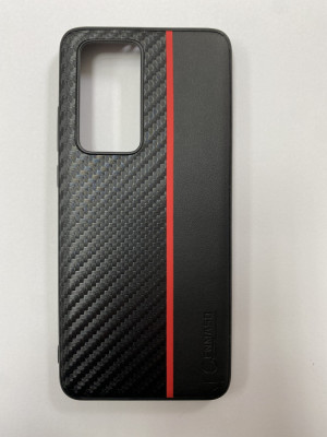 Husa telefon Plastic Huawei P40 Pro Black Carbon&amp;amp;Leather Enmaso foto