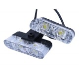 Stroboscop Auto 30W Alb/Galben 12V, Avertizare Interventii, Telecomanda, 8 LED Module