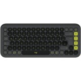 Tastatura Wireless Logitech POP ICON KEYS, Bluetooth, 3 Way Easy-Switch, Graphite