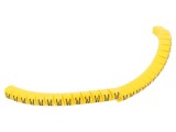 Markere PVC galbene 2,5-5mm, marcaj W