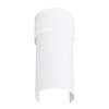 Lustră De Tavan Flash Alb Oțel 1 Bec Geometric Minimalist De Interior