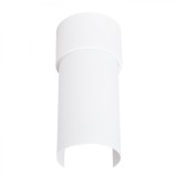 Lustră De Tavan Flash Alb Oțel 1 Bec Geometric Minimalist De Interior