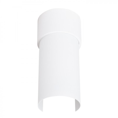 Lustră De Tavan Flash Alb Oțel 1 Bec Geometric Minimalist De Interior foto
