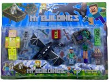 Set figurina Minecraft cu lumina, dragon si 6 figurine mici