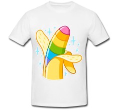 Tricou &amp;quot; Banana curcubeu &amp;quot; foto
