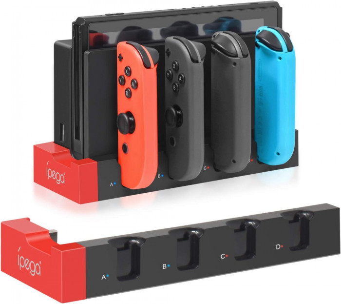 Crger pentru Nintendo Switch/model OLED Joy-con, suport pentru &icirc;ncărcător pentru