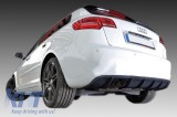 Difuzor Motordrome Design potrivit pentru bara spate Audi A3 8P Sportback 2008-2012 Performance AutoTuning
