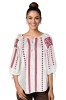 Bluza dama DEC rosu corai , marimea L, Casual, Bumbac