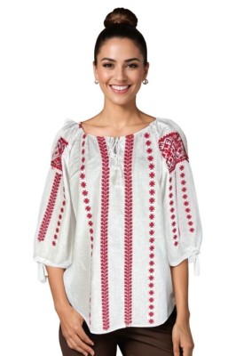 Bluza dama DEC rosu corai , marimea L foto