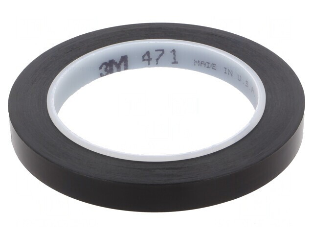 Bandă de marcare neagră 33m x 12mm