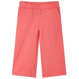 Pantaloni Copii Largi Corai 92 (1.5-2 Ani) Bumbac vidaXL - Pantaloni Fete/Baieti cu Buzunare si Talie Elastica