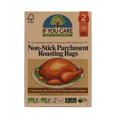 Pungi pentru Copt Nealbite Fara Clor Compostabile Extra Large 2 bucati If You Care foto