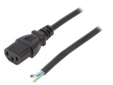 Cablu Alimentare IEC C13 PVC 1m Negru 10A 250V